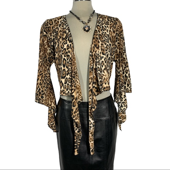 SHARIF Leopard Short  Top Size M - Picture 4 of 14